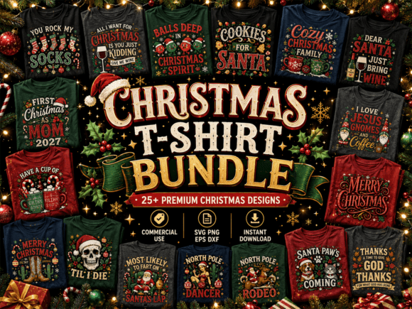 Download Funny Vintage Christmas SVG Bundle - Christmas Collection