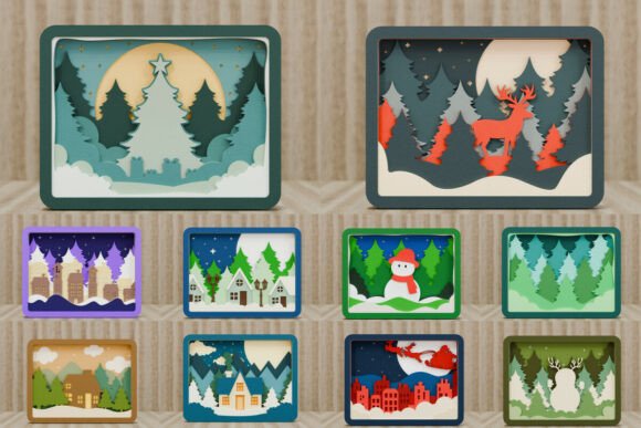 Download Christmas Scene SVG Laser Craft BUNDLE - Christmas Collection
