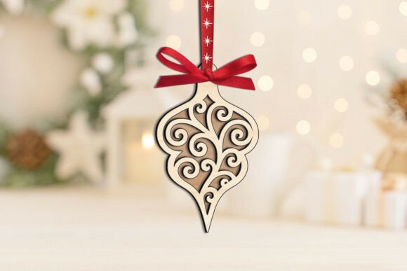 Download Laser SVG Christmas Toy Ornament Present - Christmas Collection