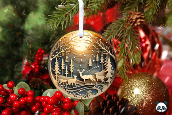 Download Christmas Lights 3D Christmas Ornament - Christmas Collection