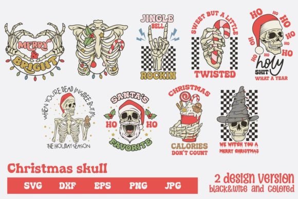 Download Skeleton Christmas Bundle, Svg - Christmas bundle Collection