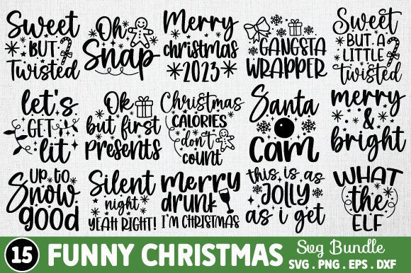 Download Funny Christmas SVG Bundle - Christmas Collection