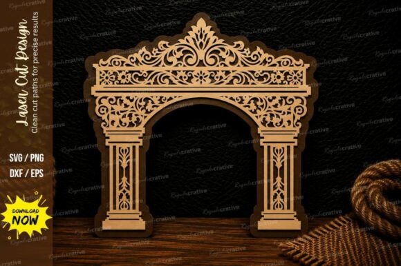 Download Ornamental Arch Mandala Decorative Wall - Premium Resources