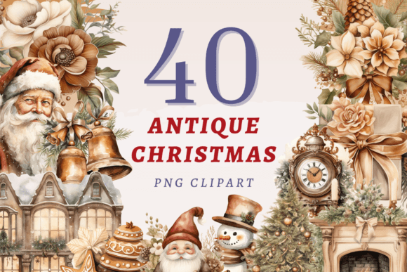 Download Antique Christmas PNG Bundle - Christmas Collection
