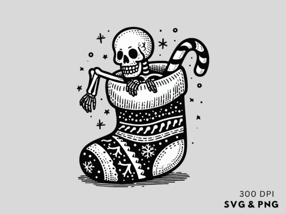 Download Funny Christmas Skeleton SVG PNG - Christmas Collection