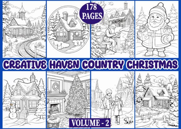 Download 178 Creative Haven Country Christmas - Christmas Collection