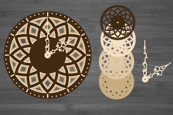 Download Laser Cut Decorative Wall Clock Svg - Premium Resources