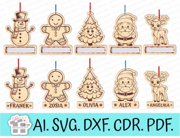 Download Christmas Baubles Personalized SVG Laser - Christmas Collection