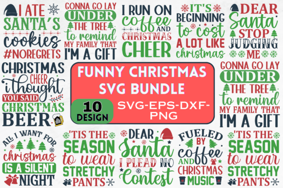 Download Funny Christmas Svg Bundle - Christmas Collection
