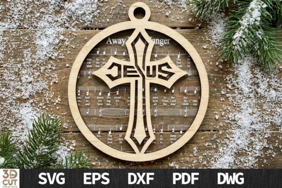 Download Jesus Cross Christmas Ornament - Christmas Collection