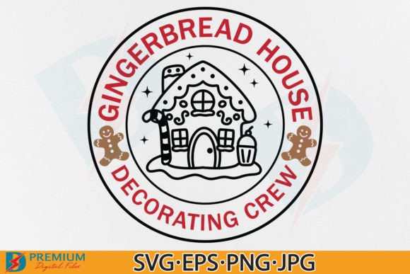 Download Gingerbread House SVG, Decorating Crew - Gingerbread house Collection