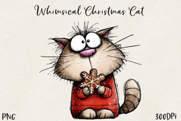 Download Cute Christmas Cat PNG - Christmas Collection