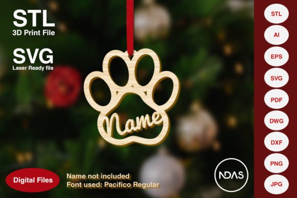 Download Dog Paw Christmas Tree Decoration Plane - Christmas Collection