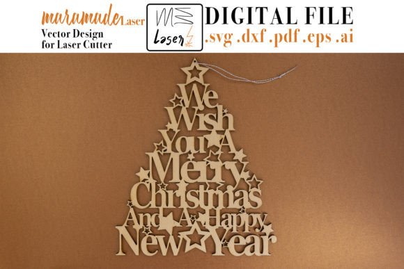 Download Christmas Tree Decoration for Laser Cut - Christmas Collection