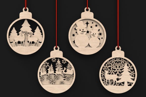 Download Laser Cut Christmas Baubles Svg Files - Christmas Collection