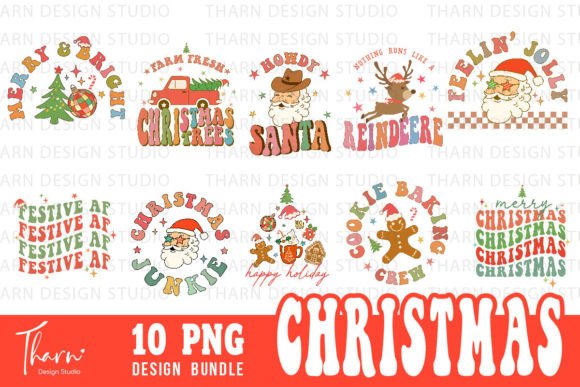 Download Retro Christmas Bundle Sublimation PNG - Christmas bundle Collection