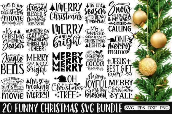 Download Funny Christmas SVG Bundle - Christmas Collection