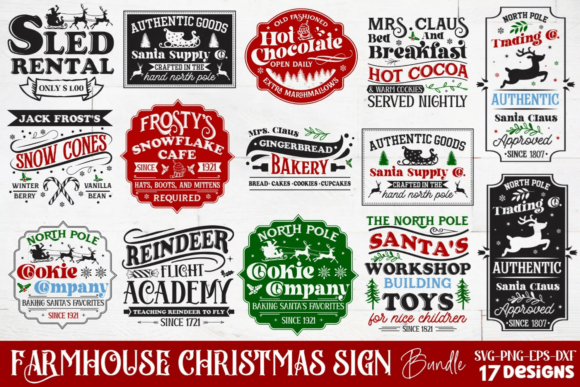 Download Farmhouse Christmas Sign SVG Bundle - Christmas Collection