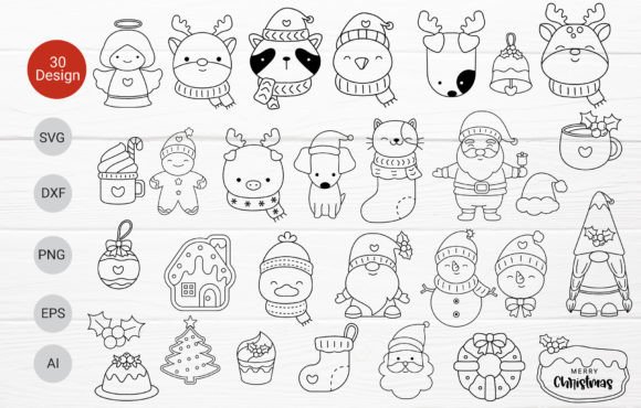 Download 30 Christmas Bundle SVG for Cut File - Christmas bundle Collection
