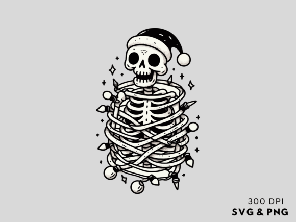 Download Funny Christmas Skeleton SVG PNG - Christmas Collection