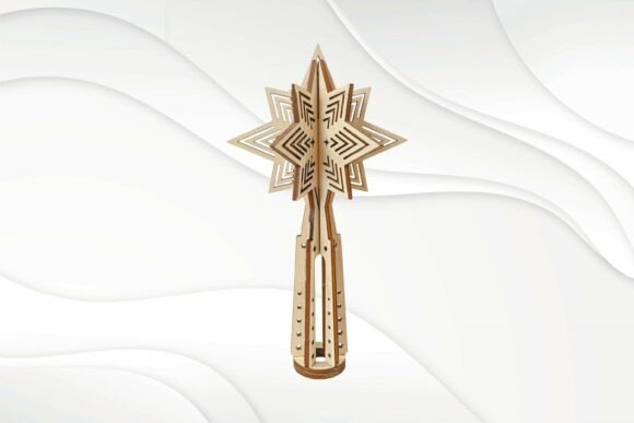 Download Christmas Tree Topper, Laser Cut Vector - Christmas Collection