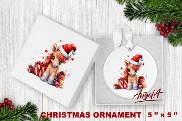 Download Watercolor Christmas Animal Ornament - Christmas Collection