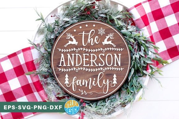 Download Christmas Family Monogram Sign SVG - Christmas Collection