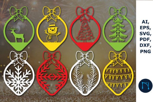 Download Christmas Baubles Laser Cut SVG Bundle - Christmas Collection