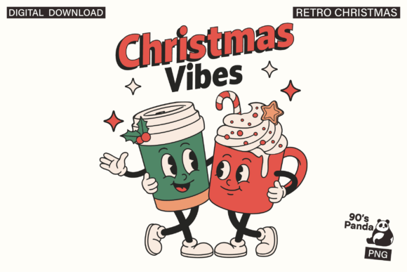 Download Retro Christmas Western Design PNG - Christmas Collection