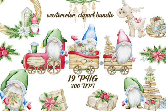 Download Gnomes Christmas Bundle Clipart PNG - Christmas bundle Collection
