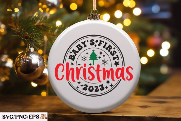 Download Baby's First Christmas 2023 SVG Design - Christmas Collection