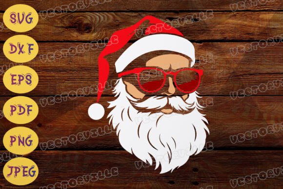 Download Rock Santa Claus SVG Cool Christmas DXF - Christmas Collection