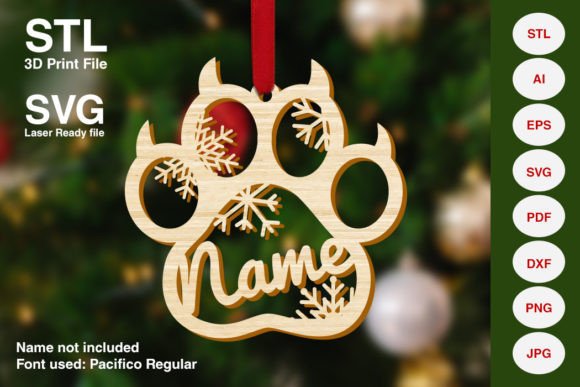 Download Cat Paw Christmas Tree Decoration - Christmas Collection