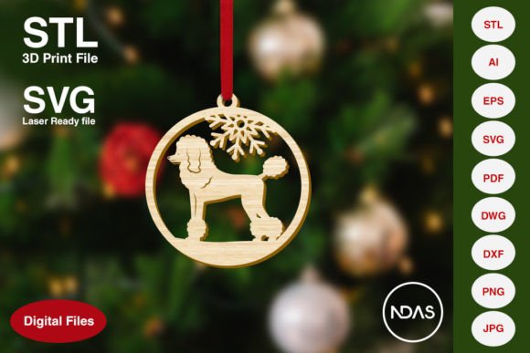 Download Poodle Dog Christmas Tree Decoration - Christmas Collection