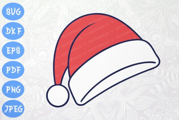 Download Classic Santa Hat SVG Christmas Crafts - Christmas Collection