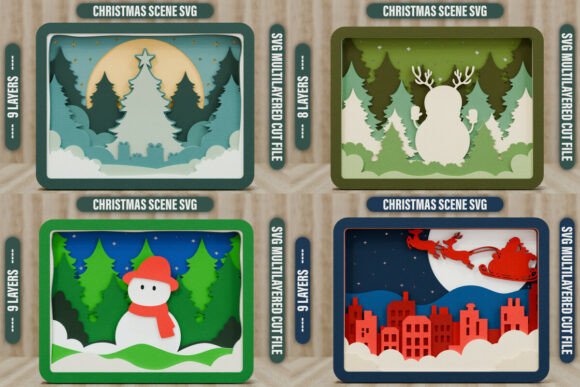 Download Christmas Scene SVG Laser Craft BUNDLE - Christmas Collection