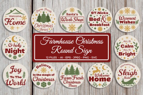Download Farmhouse Christmas Sign SVG Bundle - Christmas Collection