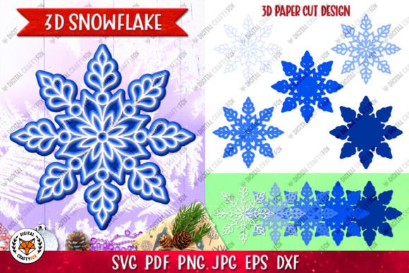 Download 3D Snowflake Paper Cut , Christmas Toy - Christmas Collection
