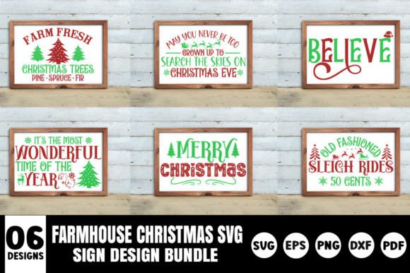 Download Farmhouse Christmas Sign SVG  Bundle - Christmas Collection