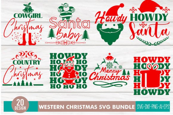 Download WESTERN CHRISTMAS SVG BUNDLE - Christmas Collection
