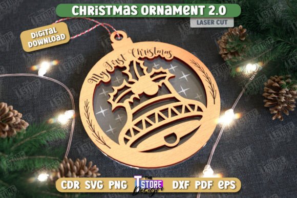 Download Christmas Ornament Laser Cut Design - Premium Bundle