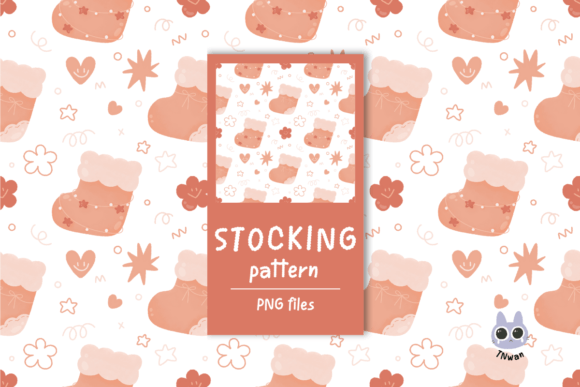 Download Pink Christmas Stocking Ornament Pattern - Christmas Collection