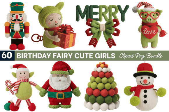 Download Faux Yarn Christmas PNG Bundle - Christmas Collection
