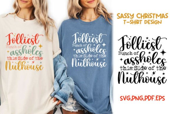 Download Christmas Sassy Jolliest Bunch of SVG - Christmas Collection