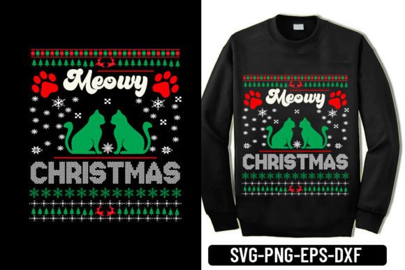 Download Meowy Christmas - Ugly Sweater Svg - Christmas Collection