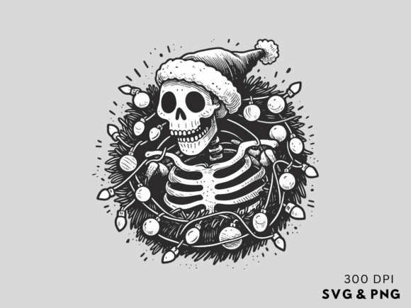 Download Funny Christmas Skeleton SVG PNG - Christmas Collection