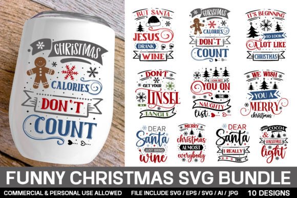 Download Funny Christmas Svg Bundle - Christmas Collection