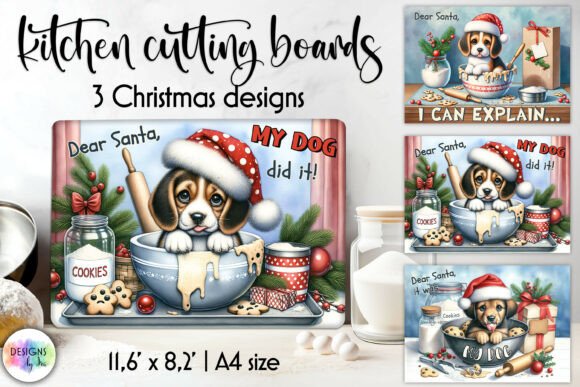 Download Funny Christmas Cutting Boards, Dog PNG - Christmas Collection