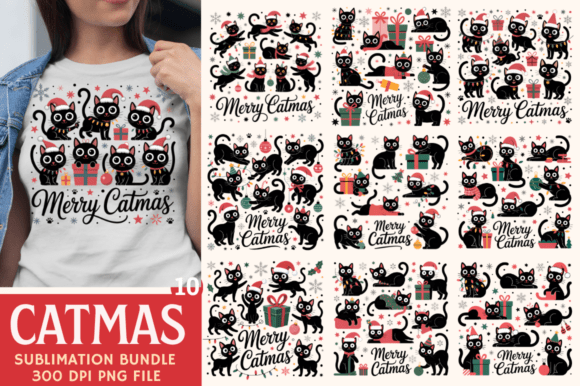 Download Merry Catmas PNG, Christmas PNG Bundle - Christmas Collection