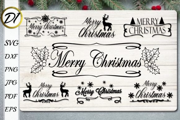 Download Christmas Sign Decor SVG Bundle - Christmas Collection
